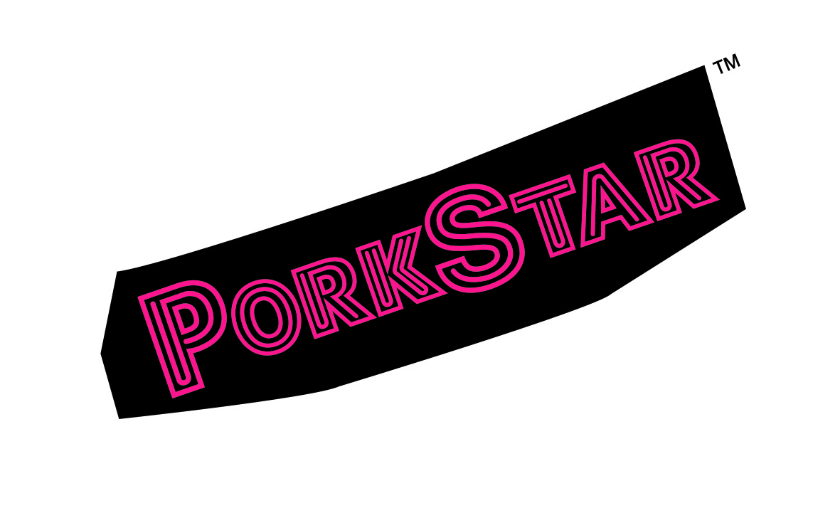 Neon PorkStar_tilted_TM_Black